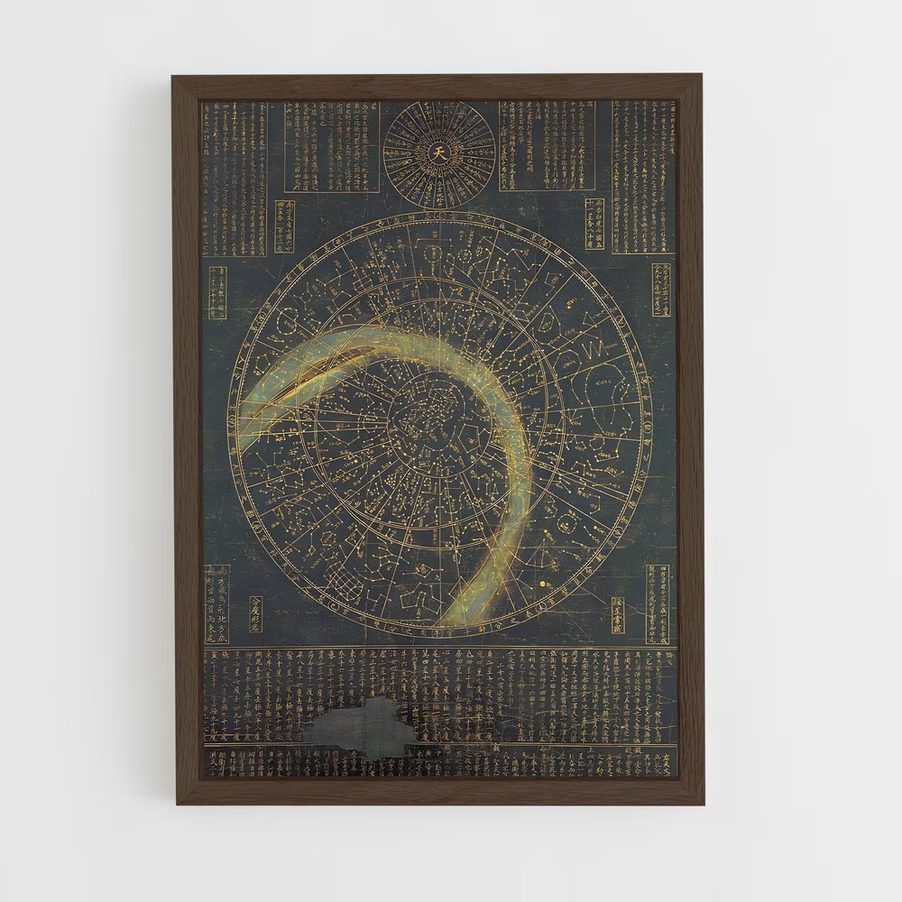 Poster Étoile resplendissante – affiche Espace rétro (vue 5)